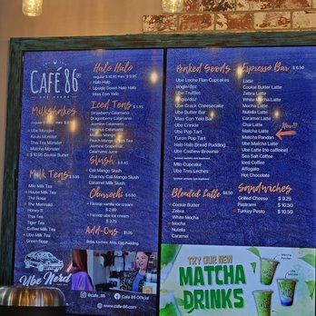 Cafe 86 - Desserts Near Me - San Diego, California Cafe 86 - Desserts Near Me - San Diego, California