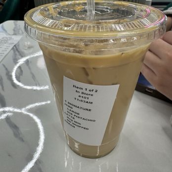 NASA Cafe - Pistachio iced latte - Themed Cafes Near Me - New York, New York NASA Cafe - Pistachio iced latte - Themed Cafes Near Me - New York, New York