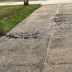 Wide Open Property Maintenance - This is damage being caused by Brian after work he did for a neighboring property.