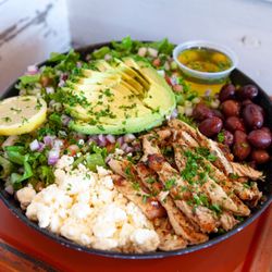 J's Pitaria - Grilled Mediterranean Chicken Salad