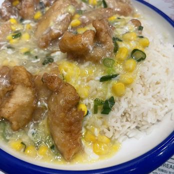 Kong Sihk Tong - Fish fillet with corn on rice - Hong Kong Style Cafe Near Me - Flushing, New York