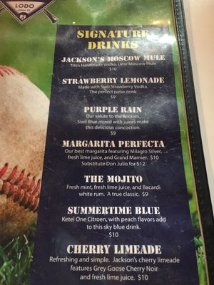 Menu photo 5 Jackson's Denver, CO