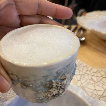 MĀZE - This drink went so well with the dish. Was scared of the egg white but it was sooooo ono. Paired well with the dish! Loved the cup. - New American Near Me - Honolulu, Hawaii