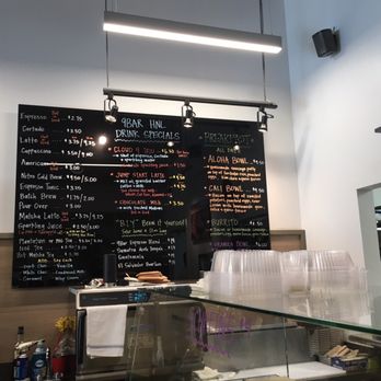 9Bar HNL - Menu board - Coffee & Tea Near Me - Honolulu, Hawaii
