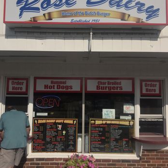 Rose Dairy - Ordering window. - Hot Dogs Near Me - Cheshire, Connecticut Rose Dairy - Ordering window. - Hot Dogs Near Me - Cheshire, Connecticut