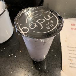 Tarp Milk Tea with Honey Boba