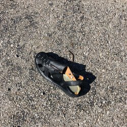 Soup Man - Shoe left by man taken to hospital after ingesting soup anally.