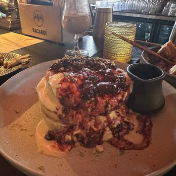 Muraya - Pistachio Shortcake Pancakes: Good but not worth the price - Bars Near Me - Charlotte, North Carolina