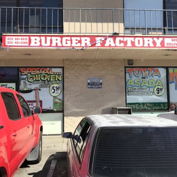 Burger Factory - Outside Sign - Mexican Near Me - Los Angeles, California