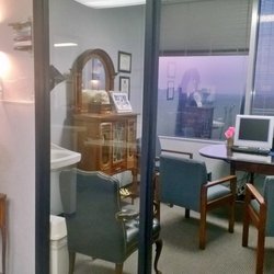 Southwest Oral & Implant Surgery - Consultation Room overlooking NRG stadium
