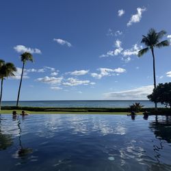 View from adult pool