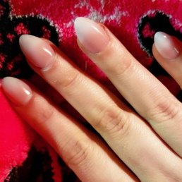Baby bomber almond nails