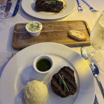 Chloe’s Steakhouse - New York strip and filet w mashed potatoes - Steakhouses Near Me - Winder, Georgia Chloe’s Steakhouse - New York strip and filet w mashed potatoes - Steakhouses Near Me - Winder, Georgia