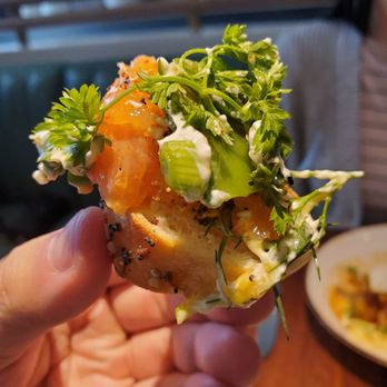 Unconventional Diner - Bite of the salmon lox assembled - Breakfast & Brunch Near Me - Washington, DC, District of Columbia Unconventional Diner - Bite of the salmon lox assembled - Breakfast & Brunch Near Me - Washington, DC, District of Columbia