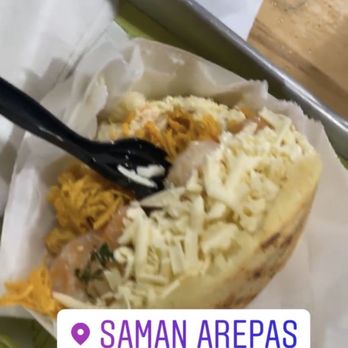 Saman - Chicken salad arepa - Venezuelan Near Me - Doral, Florida Saman - Chicken salad arepa - Venezuelan Near Me - Doral, Florida