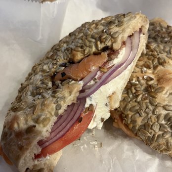 Best Bagels - a bagel sandwich on a wrapper - Bakeries Near Me - Great Neck, New York Best Bagels - a bagel sandwich on a wrapper - Bakeries Near Me - Great Neck, New York