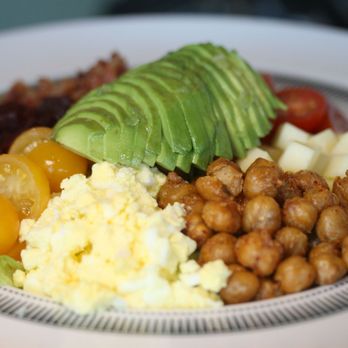 Skywalker Grill - Lucas Chopped Salad (romaine lettuce, smoked bacon, red beets, free range eggs, cheddar cheese, cherry tomato, avocado, garbanzo beans) - Seafood Near Me - Los Angeles, California