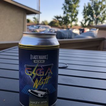 Last Name Brewing - Giga Watt Hazy IPA - Breweries Near Me - Upland, California