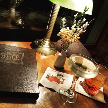 The Office Spiritorium - Dirty Martini, bleu cheese stuffed olives - Tapas Bars Near Me - Durango, Colorado