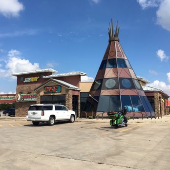 Cherokee Trading Post - A glass teepee - Souvenir Shops Near Me - Calumet, Oklahoma