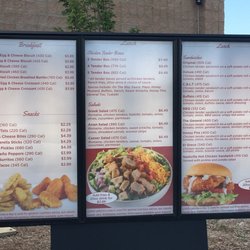 On The Run - Drive-thru menu. Anything in the store is available at the drive-thru.
