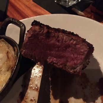 J. Gilbert's Wood-Fired Steaks & Seafood - KC Strip cooked a perfect med-rare! Best tasting steak I had in years! - Steakhouses Near Me - Overland Park, Kansas J. Gilbert's Wood-Fired Steaks & Seafood - KC Strip cooked a perfect med-rare! Best tasting steak I had in years! - Steakhouses Near Me - Overland Park, Kansas