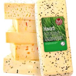Horseradish Havarti 1/9 lb. block Product Code: 215308-1 Gluten Free - RBST Free - Vegetaria