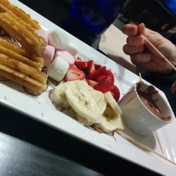 The Fox Den - Churros / chocolate dipping plate