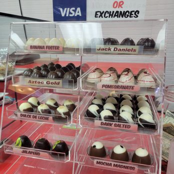 Capy - a display of chocolates for sale - Desserts Near Me - Jackson Heights, New York