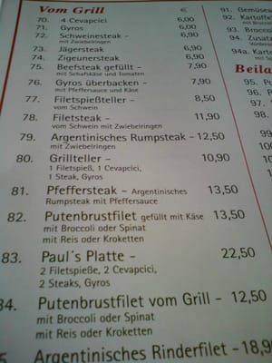 Menu photo 6 Paul's Telegrill Dusseldorf, NW