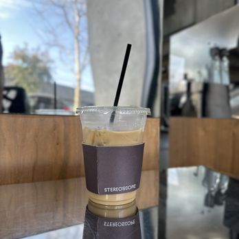 Stereoscope Coffee - Medium Salted Caramel Latte - Coffee Roasteries Near Me - Los Angeles, California Stereoscope Coffee - Medium Salted Caramel Latte - Coffee Roasteries Near Me - Los Angeles, California