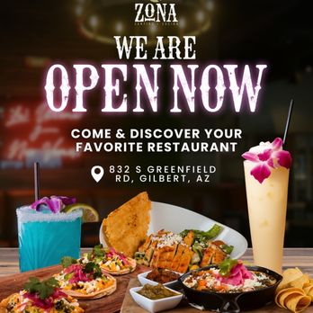 ZONA Cantina + Cocina - NOW OPEN - Mexican Near Me - Gilbert, Arizona ZONA Cantina + Cocina - NOW OPEN - Mexican Near Me - Gilbert, Arizona