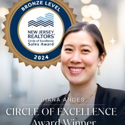 Diana Andes - RE/MAX InStyle Realty - NJ Circle of Excellence Award Winner, Bronze (2024)
Top agent in Belle Mead, Skillman, Montgomery and surrounding area.
