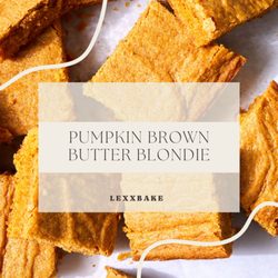 Pumpkin Brown Butter Blondie