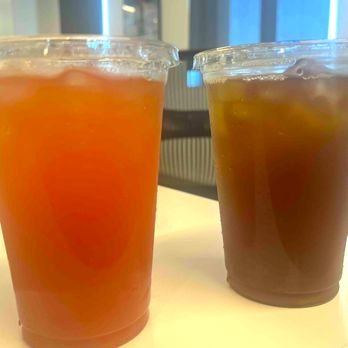 Hey, Sunshine Kitchen - Strawberry Mint Lemonade and Unsweetened Iced Green Tea - Vegan Near Me - Culver City, California