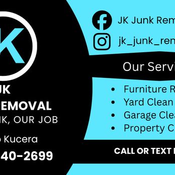 JK Junk Removal - Business Card - Junk Removal & Hauling Near Me JK Junk Removal - Business Card - Junk Removal & Hauling Near Me