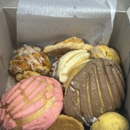 A mixture of Pan Dulce and different treats, strongly recommend. A mixture of Pan Dulce and different treats, strongly recommend.