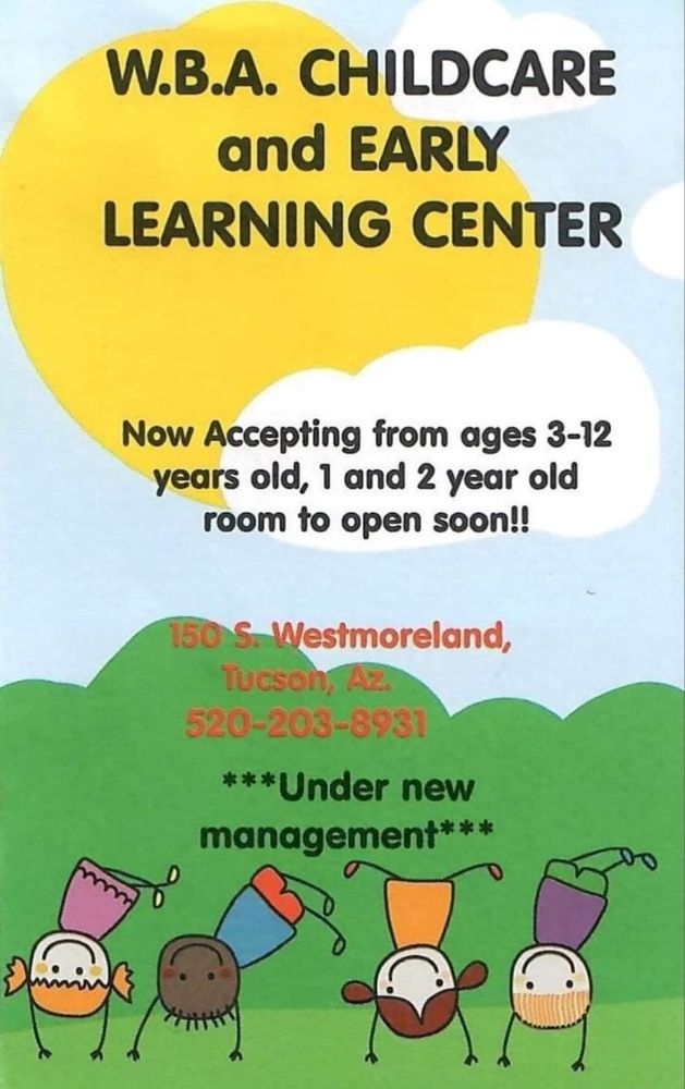 W B A Child Care & Early Learning Center - childcare center in Tucson, AZ