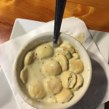 Gold Rush Bistro - Clam chowder. Yum!! Check out the cute crackers. - Seafood Near Me - Seward, Alaska Gold Rush Bistro - Clam chowder. Yum!! Check out the cute crackers. - Seafood Near Me - Seward, Alaska