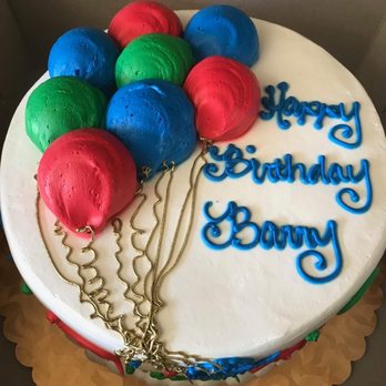 Delicious Bakery - Non dairy Birthday Cake  3 layers  8 inches - Cupcakes Near Me - Northridge, California