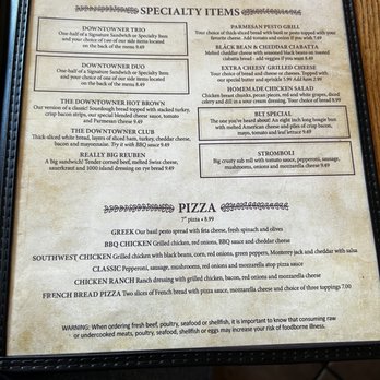 The Downtowner - Wraps, Specialty and Pizza - Sandwiches Near Me - Madison, Indiana