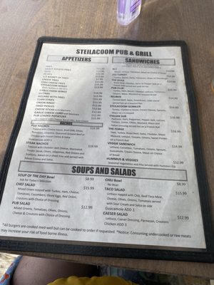 Menu photo 1 Steilacoom Pub & Grill Steilacoom, WA Menu photo 1 Steilacoom Pub & Grill Steilacoom, WA