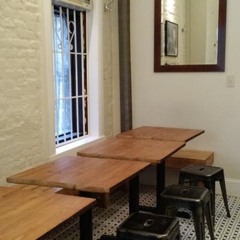 C&B - Simple, but cute. If you snag the table on the bench nearest to the entry, there are outlets available. - Coffee & Tea Near Me - New York, New York C&B - Simple, but cute. If you snag the table on the bench nearest to the entry, there are outlets available. - Coffee & Tea Near Me - New York, New York