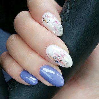 Yo Nail Studio - If you're looking for something shiny but don't want gemstones, these shiny film sheets are super nice too! - Nail Technicians Near Me - Richmond Hill, Ontario