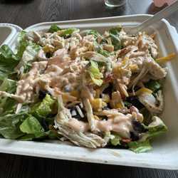 Boston Brothers Pizzeria - Southwest chicken salad w/sriracha ranch - yum!