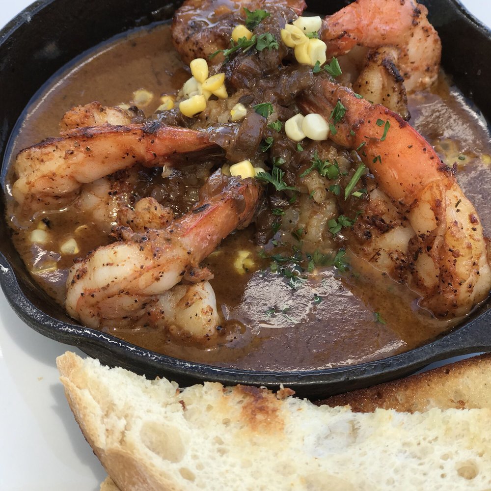 Cowfish - Nola shrimp. Shrimp were good but the sauce was a bit sweet/sour for my liking - New American Near Me - Hampton Bays, New York Cowfish - Nola shrimp. Shrimp were good but the sauce was a bit sweet/sour for my liking - New American Near Me - Hampton Bays, New York