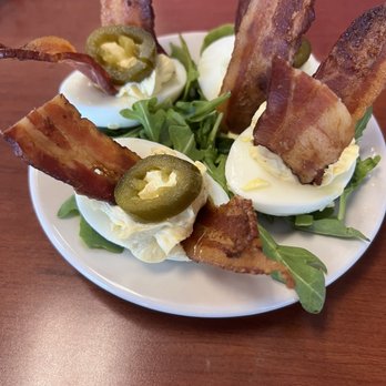 Benjies Munch - Jalapeno-Bacon Deviled Eggs - Food Trucks Near Me - San Antonio, Texas