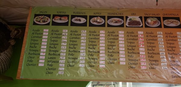 Menu photo 3 Taqueria Dalhart Dalhart, TX