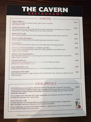 Menu photo 6 Cavern Club Liverpool, XMS