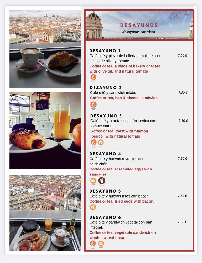 SKY 44 ROOFTOP TERRAZA & BAR MADRID Updated September 2024 C/ Gran